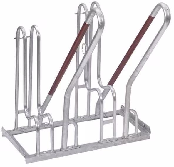 Fahrradständer Anlehnbügel Typ 4500, einseitige Radeinstellung 90°, VSF all-ride zertifiziert - Modellbeispiel: Anlehnbügel Typ 4500 (2er) (Art. 4502)