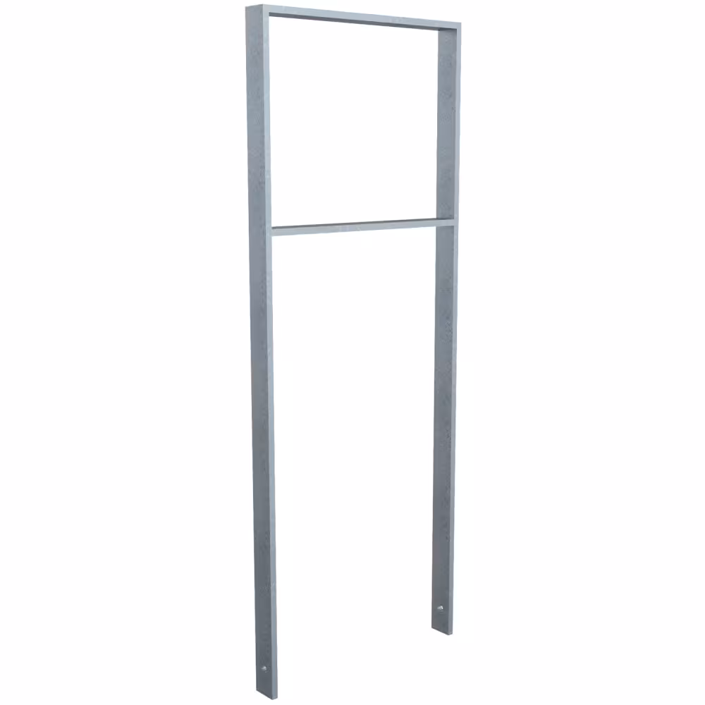 Anlehnb&uuml;gel/Absperrb&uuml;gel &prime;Apelland&prime; 50 x 12 mm, Stahl, H&ouml;he 800 mm, mit Querholm, zum Einbetonieren