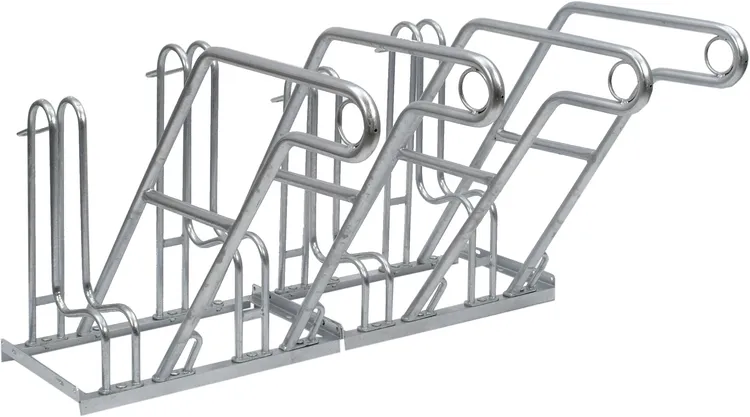 Fahrradständer Anlehnbügel Typ 4600, einseitige Radeinstellung 90°, VSF all-ride zertifiziert - Modellbeispiel: Anlehnbügel Typ 4600 (4er) ...