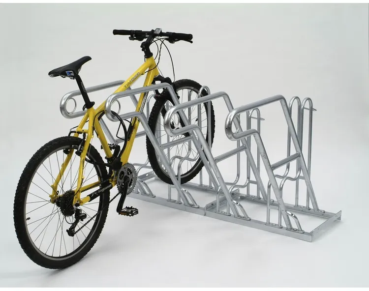 Fahrradständer Anlehnbügel Typ 4600, einseitige Radeinstellung 90°, VSF all-ride zertifiziert - Anwendungsbeispiel: Art. 4604