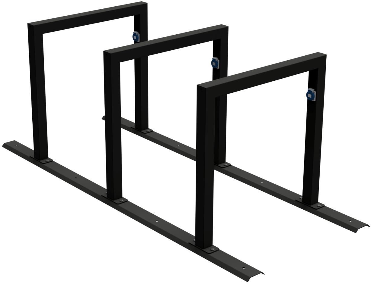 3er Reihenanlage mit Ladestation &prime;E-Bike&prime;