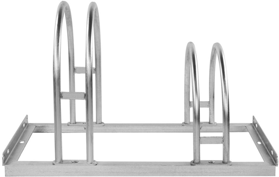 Fahrradst&auml;nder LUNA, bis 64 mm Reifenbreite, ein- und zweiseitiges Einstellen, Stahl, feuerverzinkt, Rundrohrb&uuml;gel &oslash; 18 mm