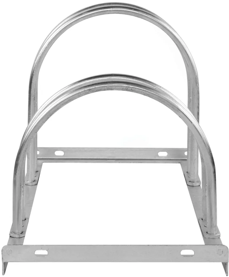 Fahrradst&auml;nder LUNA, bis 64 mm Reifenbreite, ein- und zweiseitiges Einstellen, Stahl, feuerverzinkt, Rundrohrb&uuml;gel &oslash; 18 mm