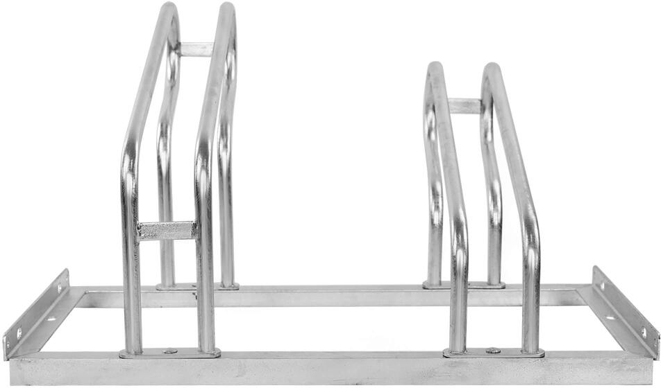 Fahrradst&auml;nder CLASSIC, bis 68 mm Reifenbreite, einseitiges Einstellen, Stahl, feuerverzinkt, Rundrohrb&uuml;gel &oslash; 18 mm, Stahlwinkel 30 x 30 mm