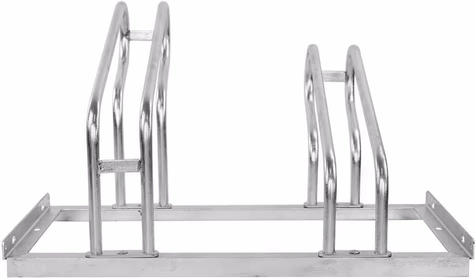 Fahrradst&auml;nder CLASSIC, bis 68 mm Reifenbreite, einseitiges Einstellen, Stahl, feuerverzinkt, Rundrohrb&uuml;gel &oslash; 18 mm, Stahlwinkel 30 x 30 mm