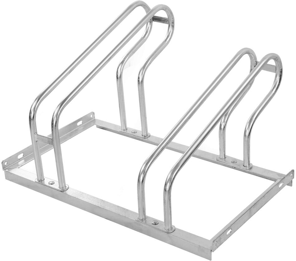 Fahrradst&auml;nder CLASSIC, bis 68 mm Reifenbreite, einseitiges Einstellen, Stahl, feuerverzinkt, Rundrohrb&uuml;gel &oslash; 18 mm, Stahlwinkel 30 x 30 mm