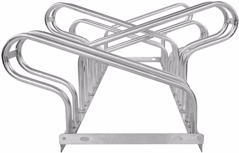 Fahrradst&auml;nder CLASSIC, bis 68 mm Reifenbreite, zweiseitiges Einstellen, Stahl, feuerverzinkt, Rundrohrb&uuml;gel &oslash; 18 mm