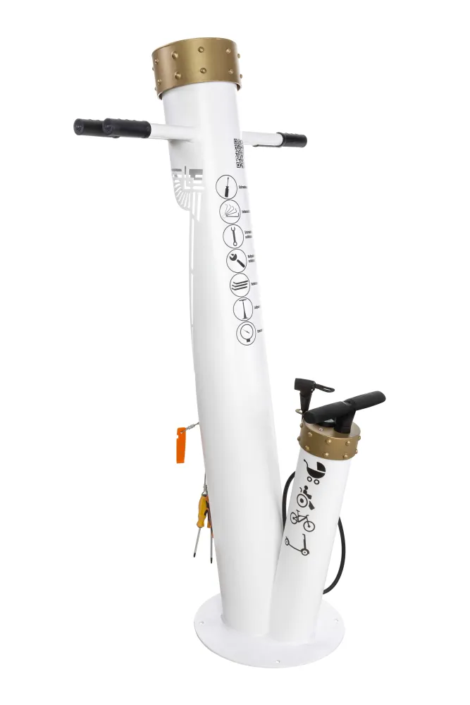 Fahrrad-Servicestation Modell BM2028, zum Aufd&uuml;beln, feuerverzinkt, Retro Stil