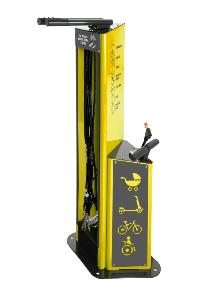 Fahrrad-Servicestation Modell BM3020, zum Aufd&uuml;beln, feuerverzinkt, versch. Farben