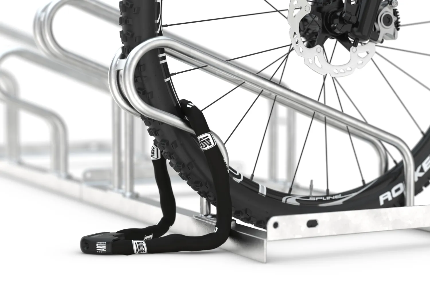 B&uuml;gelparker einseitig oder zweiseitig, Radabstand 350 o. 390 mm, 8, 10 o. 20 Stellpl&auml;tze