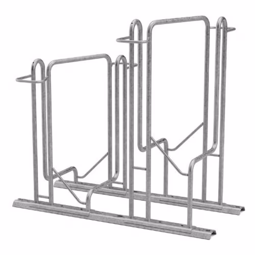Fahrradst&auml;nder &prime;EPSILON&reg; PLUS&prime;, doppelseitige Radeinstellung, Radabstand 500 o. 700 mm, 2-4 Stellpl&auml;tze, 1-4 B&uuml;gel, feuerverzinkt