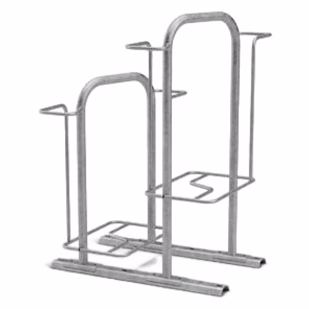 Fahrradst&auml;nder &prime;KAPPA LIGHT&reg;&prime;, doppelseitige Radeinstellung, Radabstand 360 mm, 4-8 Stellpl&auml;tze, 2-4 B&uuml;gel, feuerverzinkt, ADFC empfohlen
