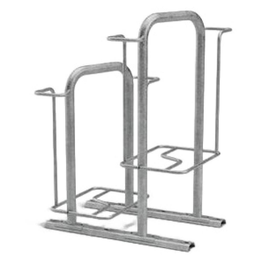 Fahrradst&auml;nder &prime;KAPPA&reg;&prime;, doppelseitige Radeinstellung, 4-8 Einstellpl&auml;tze, Radabstand 360 mm, Stahl feuerverzinkt, ADFC empfohlen
