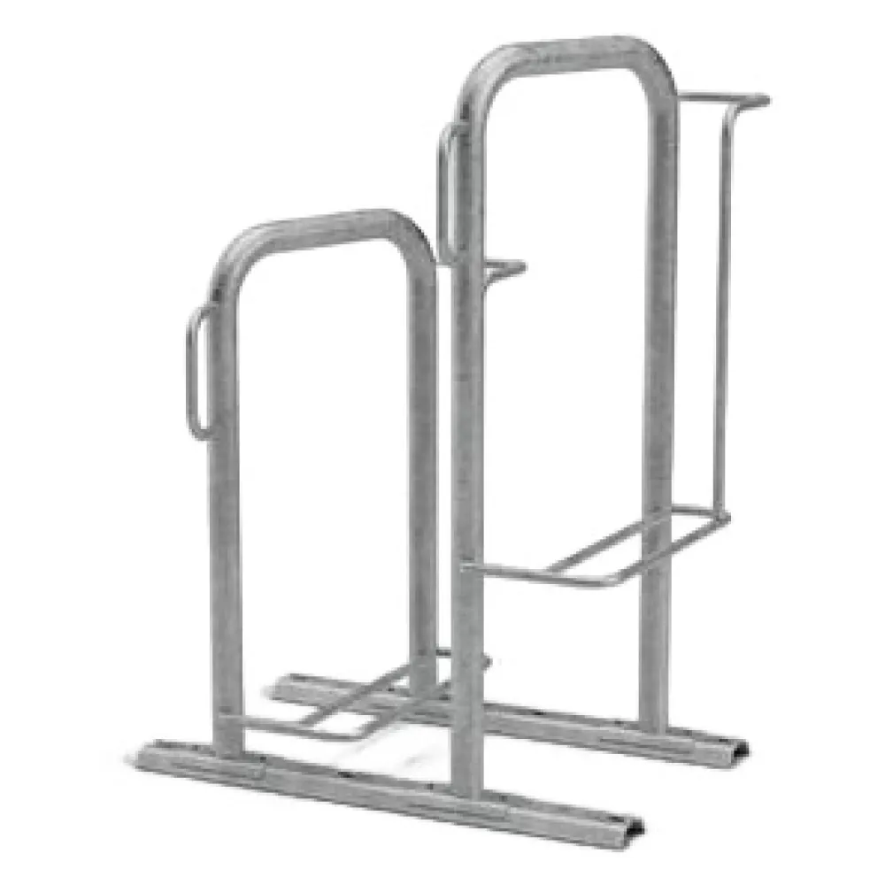 Fahrradst&auml;nder &prime;KAPPA&reg;&prime;, einseitige Radeinstellung, Radabstand 360 mm, 2-4 Stellpl&auml;tze, 2-4 B&uuml;gel, Stahl feuerverzinkt