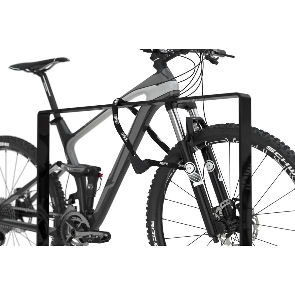 Fahrradanlehnb&uuml;gel &prime;9600 Black Edition&prime; 60 x 10 mm, mit oder ohne Querholm, zum Aufd&uuml;beln oder Einbetonieren