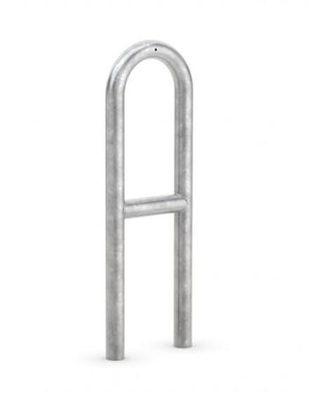 Modellbeispiel: Anlehnbügel -Typ 9500- mit Querholm, ø 48 mm aus Stahl, Breite 270 mm (Art. 9510)