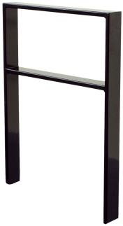 Anlehnbügel/Absperrbügel 'Apelland' 50 x 12 mm, Stahl, Höhe 800 mm, mit Querholm, zum Einbetonieren