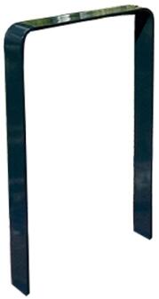 Anlehnbügel/Absperrbügel 'Baltrum' 50 x 12 mm aus Stahl, Höhe 800 mm, zum Einbetonieren