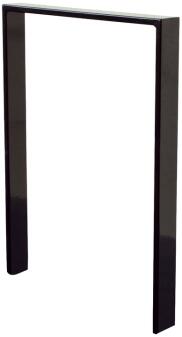 Anlehnbügel/Absperrbügel 'Apelland' 80 x 12 mm aus Stahl, Höhe 800 mm, zum Einbetonieren