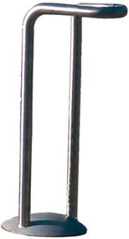 Einzelparker/Fahrradständer 'Vesta' aus Edelstahl, zum Einbetonieren