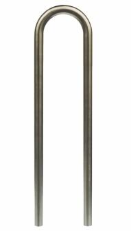 Anlehnbügel/Absperrbügel Ø 48 mm aus Edelstahl, Breite 300 mm, Höhe 800 mm