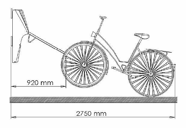 Fahrradlift ′VelowUp 4.0′ platzsparend, schwenkbar, auch für E-Bike und Mountainbike, Wandmontage -