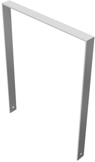Anlehnbügel/Absperrbügel ′Frankonia′ 80 x 10 mm aus Stahl, Höhe 850 mm, zum Einbetonieren -