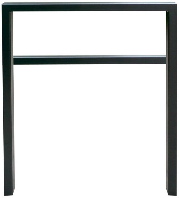 Anlehnbügel/Absperrbügel ′Spiekeroog′ 80 x 20 mm aus Stahl, Höhe 800 mm, mit Querholm, zum