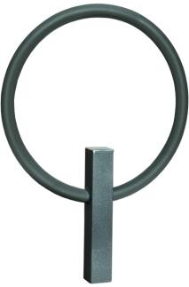 Anlehnbügel 'Giro' aus Stahl, Höhe 800 mm, zum Einbetonieren oder Aufdübeln