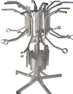 Fahrrad-Karussell 'Tarent' aus Stahl, mit 12 Einstellplätzen