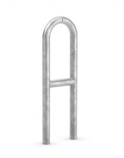 Modellbeispiel: Anlehnbügel -Typ 9500- mit Querholm, Ø 48 mm aus Stahl, Breite 270 mm (Art. 9510)