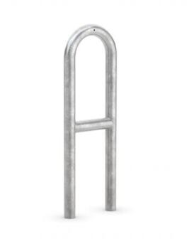 Anlehnbügel/Absperrbügel 'Typ 9500' Ø 48 mm aus Stahl, Höhe 800 mm, mit Querholm