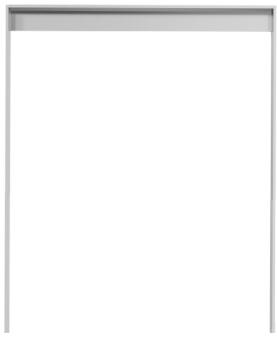 Anlehnbügel 80 x 12 mm aus Stahl mit Unterzug, Höhe 1200 mm, zum Einbetonieren