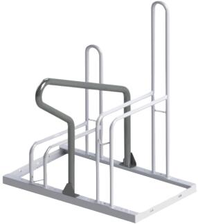 Modellbeispiel: Fahrradständer Anlehnparker 'B-Bike', einseitig, 2 Stk., 400 mm (Art. 41460.0001)