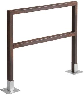 Modellbeispiel: Anlehnbügel -Panda Outdoor- 60 x 40 mm aus Bambus, Höhe 800 mm (Art. 39222)