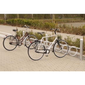 Fahrradklemme / Fahrradständer -Rhodos-, einseitige Radeinstellung 45°