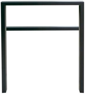 Anlehnbügel/Absperrbügel 'Spiekeroog' 80 x 20 mm aus Stahl, Höhe 800 mm, mit Querholm, zum