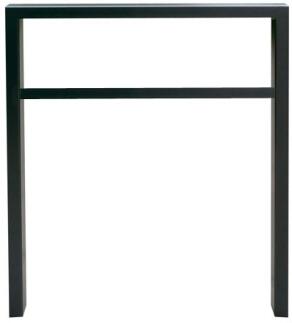 Anlehnbügel/Absperrbügel 'Spiekeroog' 60 x 40 mm aus Stahl, Höhe 800 mm, mit Querholm