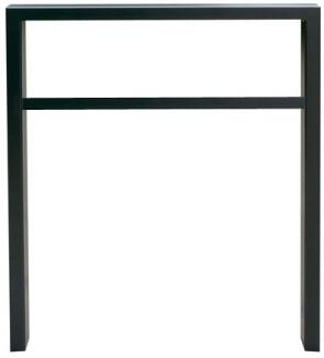 Anlehnbügel/Absperrbügel 'Spiekeroog' 60 x 40 mm aus Stahl, Höhe 800 mm, mit Querholm