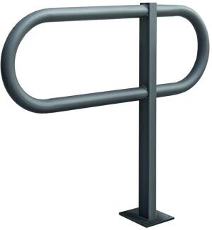 Anlehnbügel 'Tour' aus Stahl, Höhe 800 mm, zum Einbetonieren oder Aufdübeln