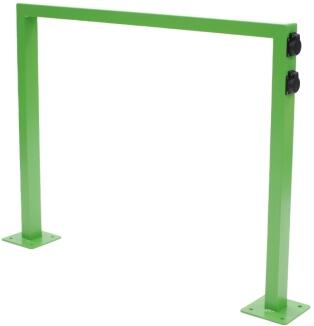 Anlehnbügel 'Sheffield Charge' aus Edelstahl, Höhe 800 mm, zum Aufdübeln