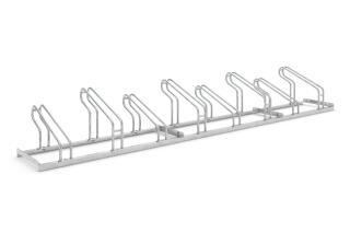Bügelparker einseitig oder zweiseitig, Radabstand 350 o. 390 mm, 8, 10 o. 20 Stellplätze