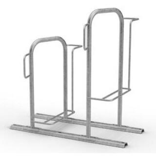 Fahrradständer KAPPA LIGHT®, einseitige Radeinstellung, Radabstand 500 o. 700 mm, 1-4 Stellplätze,