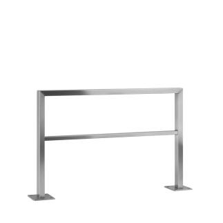 Premium Edelstahl-Anlehnbügel, Höhe 800 mm, zum Aufdübeln