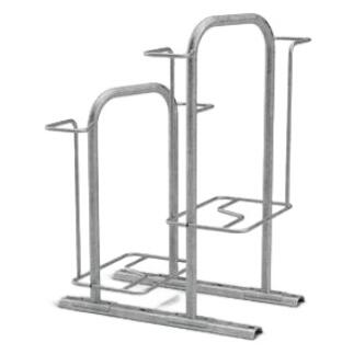 Fahrradständer 'KAPPA LIGHT®', doppelseitige Radeinstellung, Radabstand 360 mm, 4-8 Stellplätze, 2-4