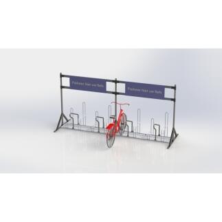 Fahrradständer Anlehnparker 'B-Bike Ads', ohne Ladepunkte