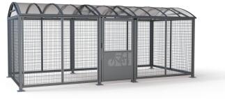 Fahrradüberdachung 'Salix Safe XL' abschließbar