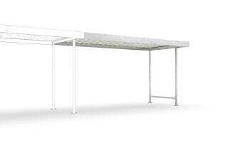 Anbaueinheit für Überdachungssystem 'Leipzig L12', einseitig, Tiefe 2200 mm