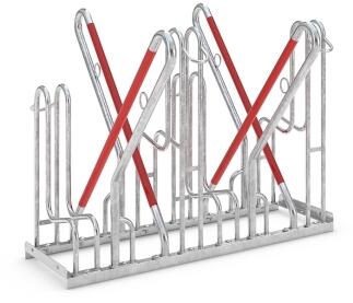 Fahrradständer Anlehnparker Typ 4500 XBF, ADFC Qualität, zweiseitige Radeinstellung