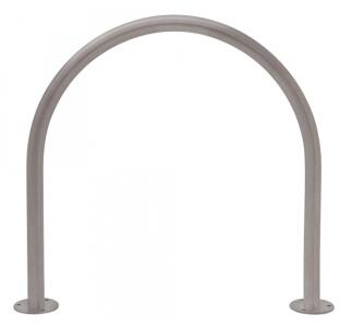 Modellbeispiel: Anlehnbügel/Absperrbügel -Bow-, Ø 48 mm aus Stahl, zum Aufdübeln (Art. 39466)